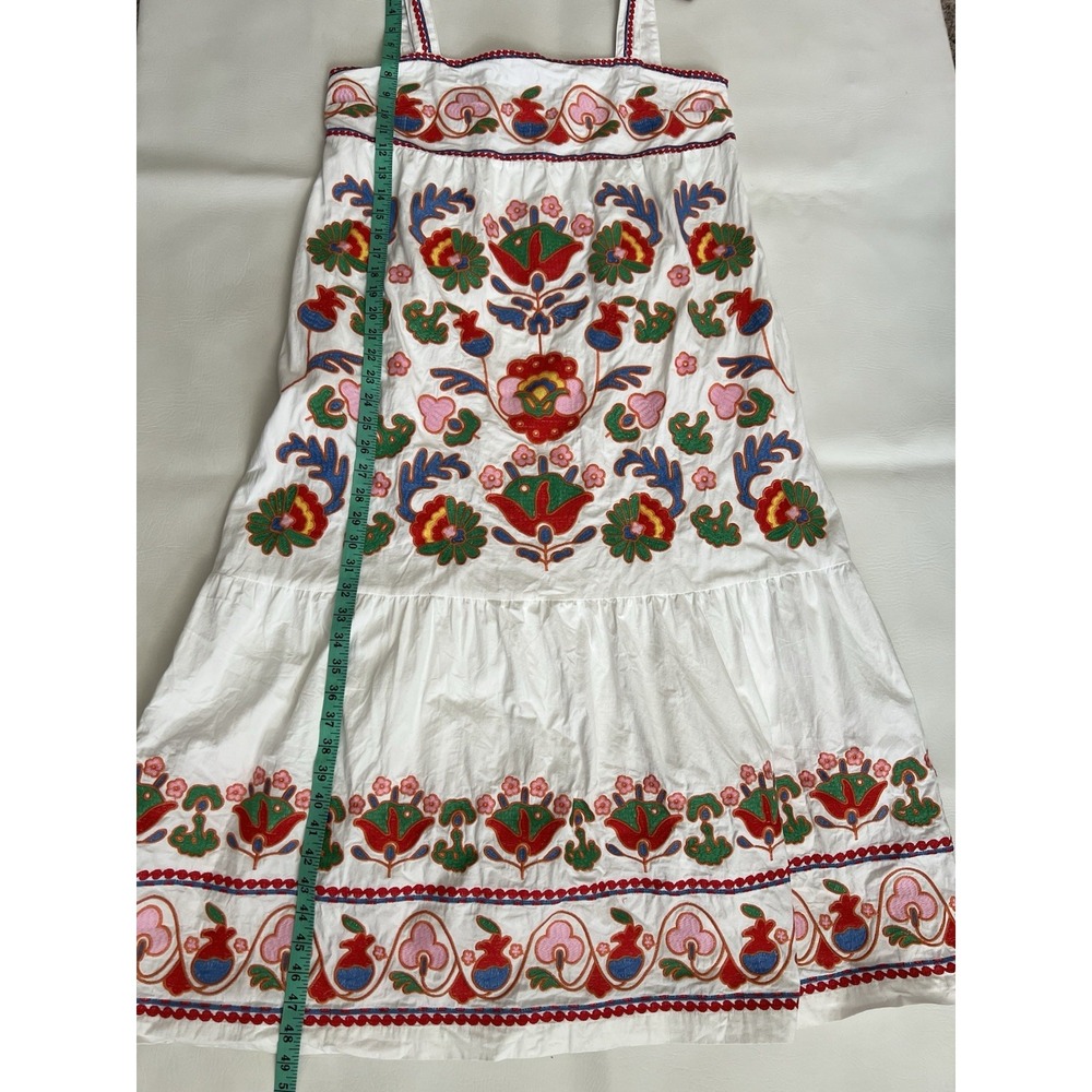 J. Marie The Landon Embroidered Floral Midi Dress XL (smaller) Boho Folk Art - Picture 10 of 11